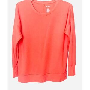 TEK GEAR ON-THE-GO GEAR LNG SLV CREW NECK PULL/OVER SWEATSHIRT, WOMENS, L, PEACH